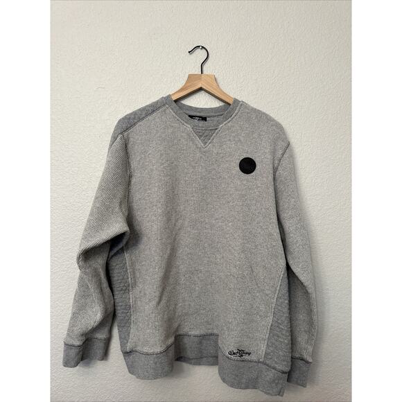 Twenty Eight & Main Grey Quilted Panel Boxy Logo Sweatshirt Men’s Size XLarge - Picture 1 of 7